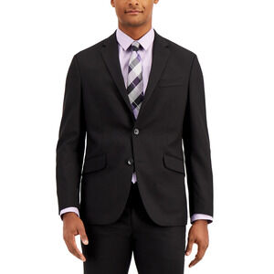 Kenneth Cole Reaction Men Techni Cole Slim Fit Suit Jacket Black Size 38S